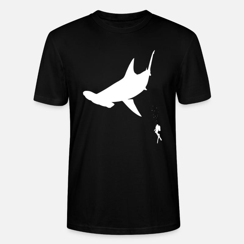 Poisson de requin-marteau - T-shirt bio CRAFTER Stanley Stella Unisexe - noir