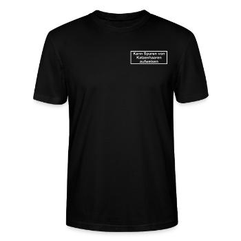 Kann Spuren von Katzenhaaren aufweisen - Stanley/Stella Unisex Bio-T-Shirt CRAFTER - Schwarz - Vorne - Alina (178cm) & Michal (187cm)