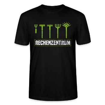 Gärtner Gartenbau Geschenk - Stanley/Stella Unisex Bio-T-Shirt CRAFTER - Schwarz - Vorne - Alina (178cm) & Michal (187cm)