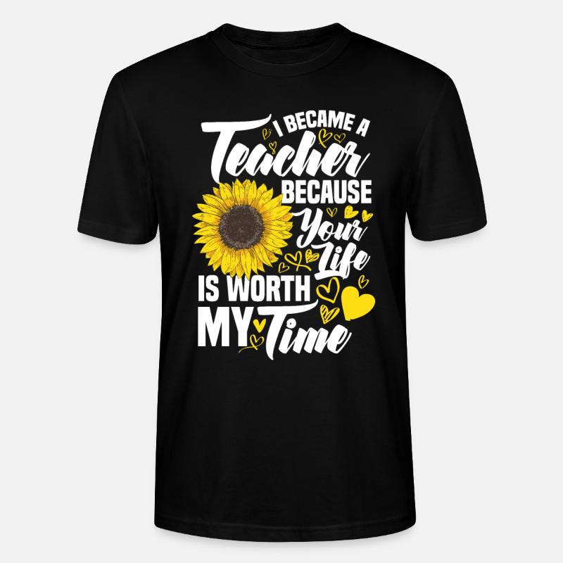 Enseignante Enseignante Enseignement primaire - T-shirt bio CRAFTER Stanley Stella Unisexe - noir