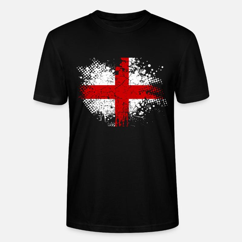 Union Jack - Stanley/Stella CRAFTER Unisex Organic T-Shirt - black