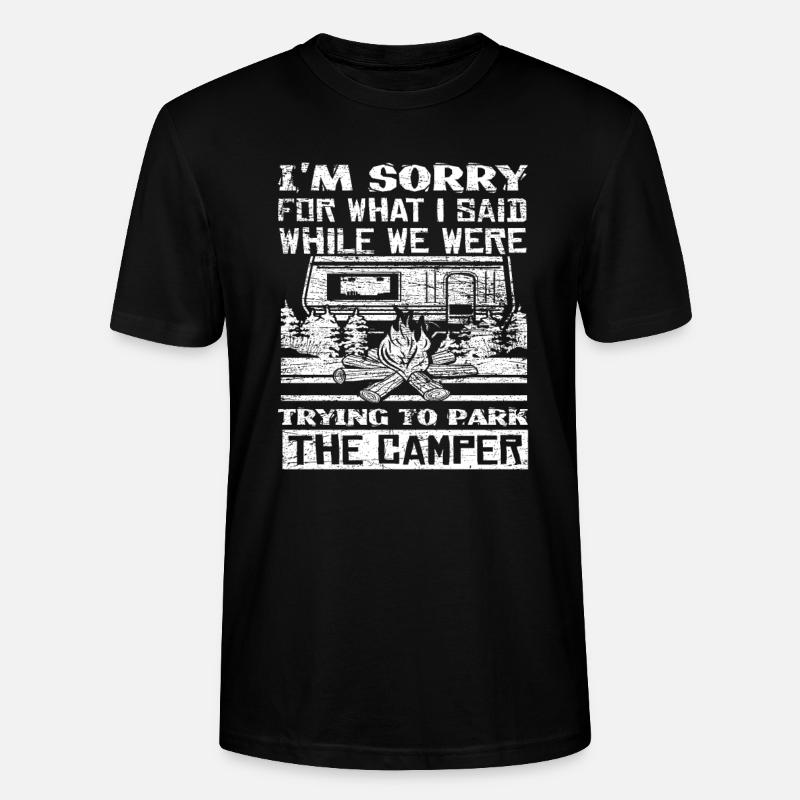 Camper Wohnwagen - Stanley/Stella Unisex Bio-T-Shirt CRAFTER - Schwarz