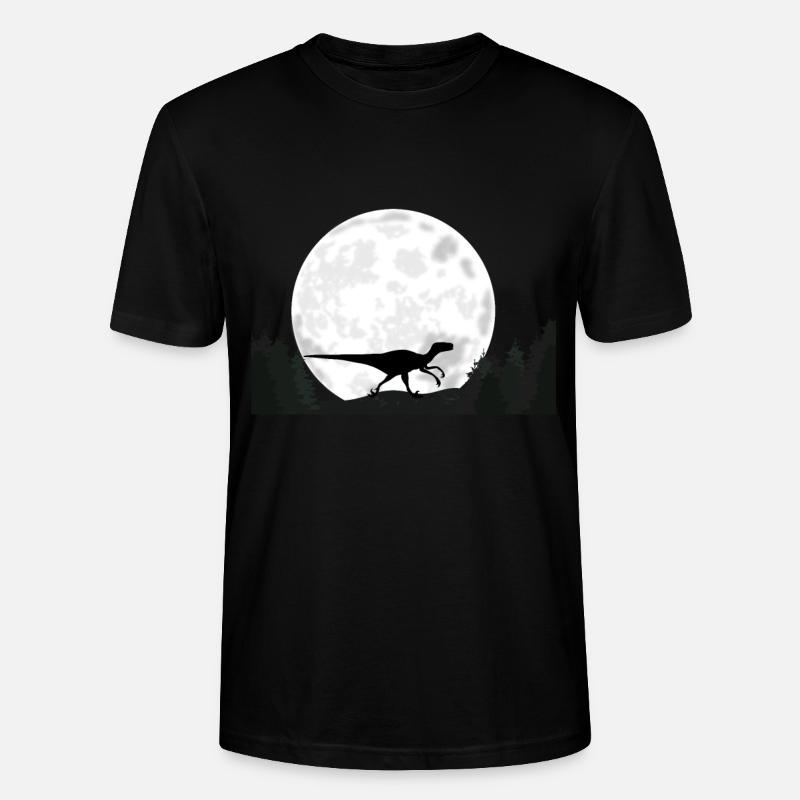 Dinosaurier Velociraptor - Stanley/Stella Unisex Bio-T-Shirt CRAFTER - Schwarz