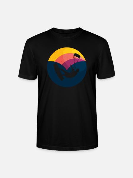 Kite Kiteboarding Kitesurfer Kiteboarding Gift - Stanley/Stella CRAFTER Unisex Organic T-Shirt - black