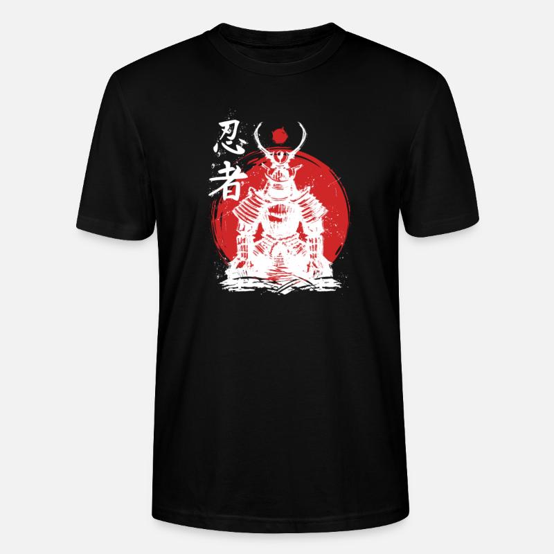 Samouraïs Samouraï Épée de Samouraï et Samouraï Armure - T-shirt bio CRAFTER Stanley Stella Unisexe - noir