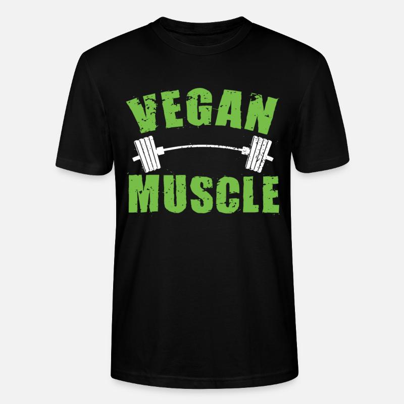 Gym de musculation végétalien - T-shirt bio CRAFTER Stanley Stella Unisexe - noir