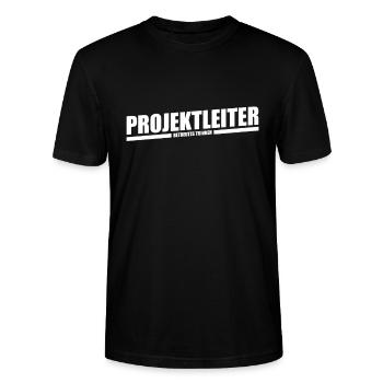 Projektleiter Betreutes Trinken - Mallorca T-Shirt - Stanley/Stella Unisex Bio-T-Shirt CRAFTER - Schwarz - Vorne - Alina (178cm) & Michal (187cm)