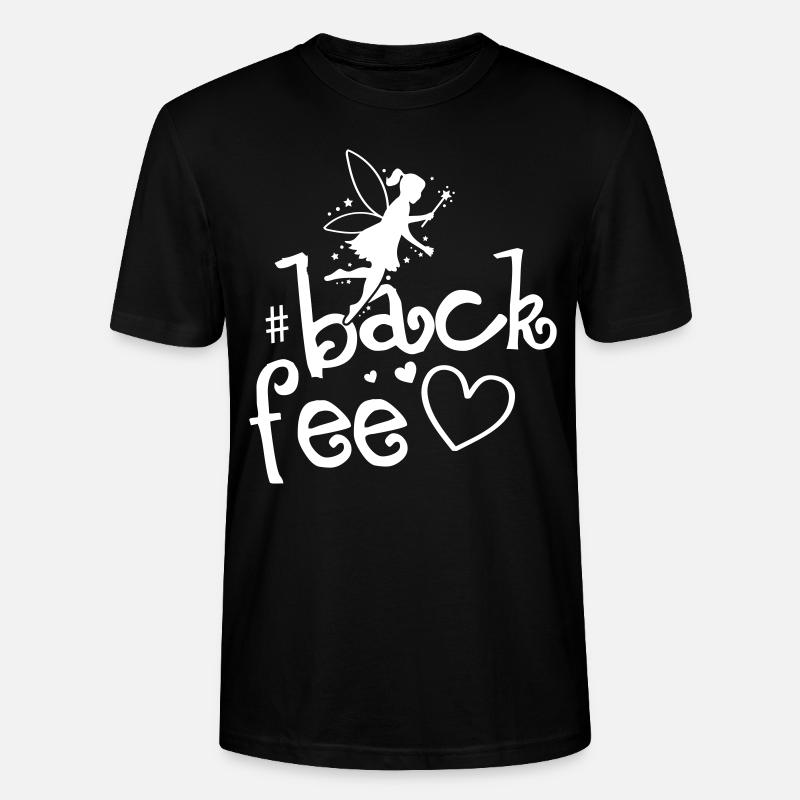 Fée Backen coeur fée - T-shirt bio CRAFTER Stanley Stella Unisexe - noir