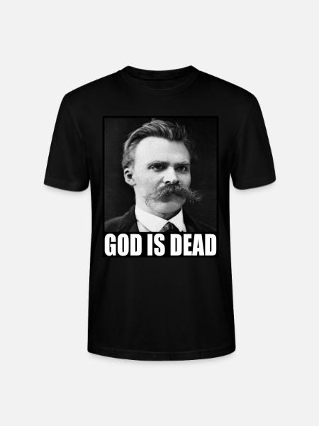 Friedrich Nietzsche | Bóg nie żyje | Bóg nie żyje - Ekologiczna koszulka typu unisex Stanley/Stella CRAFTER - czarny