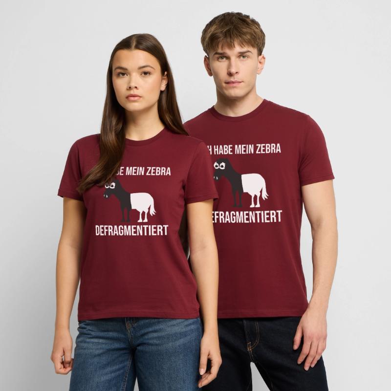 Zebra Defragmentiert Computer Programmierer Stanley/Stella Unisex Bio-T-Shirt CRAFTER