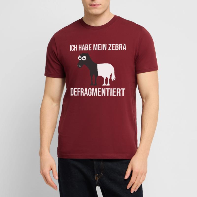 Zebra Defragmentiert Computer Programmierer Stanley/Stella Unisex Bio-T-Shirt CRAFTER