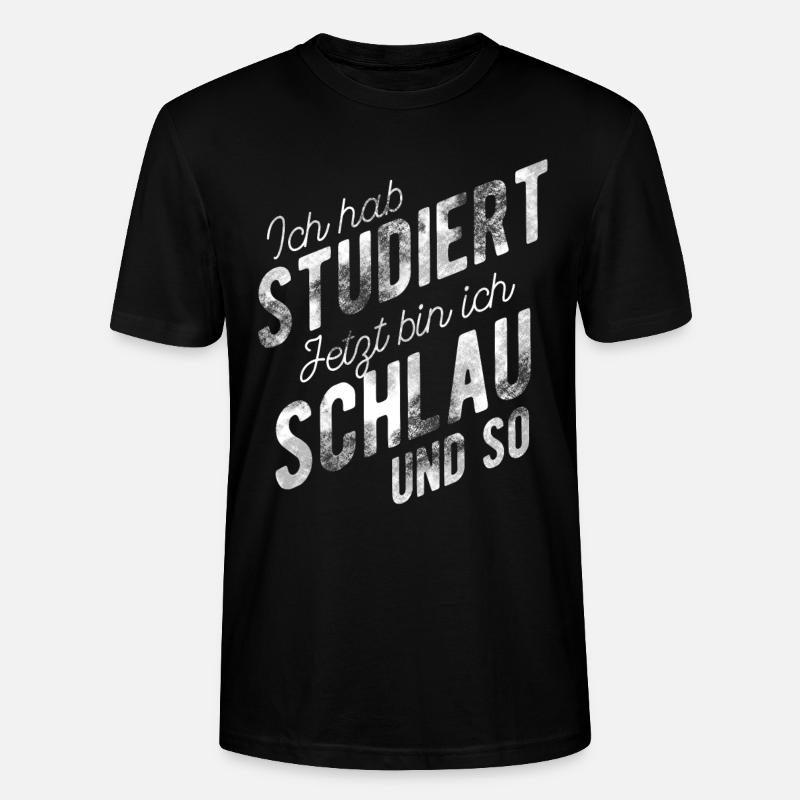 Studienabschluss Bachelor Abschluss Master - Stanley/Stella Unisex Bio-T-Shirt CRAFTER - Schwarz