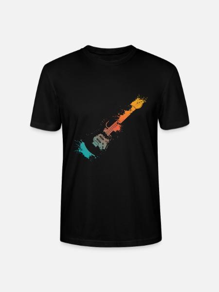 E-Gitarre Splash - Stanley/Stella Unisex Bio-T-Shirt CRAFTER - Schwarz