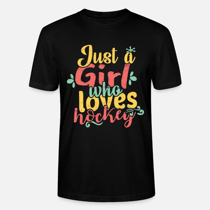 Hockey - Stanley/Stella Unisex Bio-T-Shirt CRAFTER - Schwarz