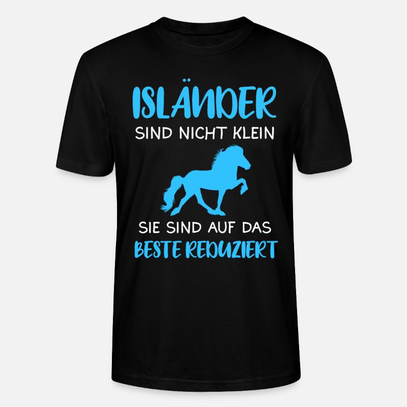 Islandpferd Isländer Pferde Geschenk - Stanley/Stella Unisex Bio-T-Shirt CRAFTER - Schwarz