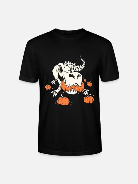 Trexs Skeleton Pumpkins Best Gift - Stanley/Stella CRAFTER Unisex Organic T-Shirt - black
