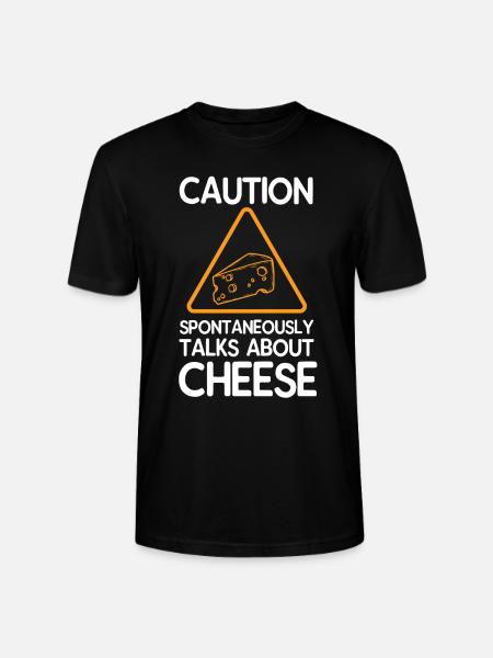 cheese - Stanley/Stella CRAFTER Unisex Organic T-Shirt - black