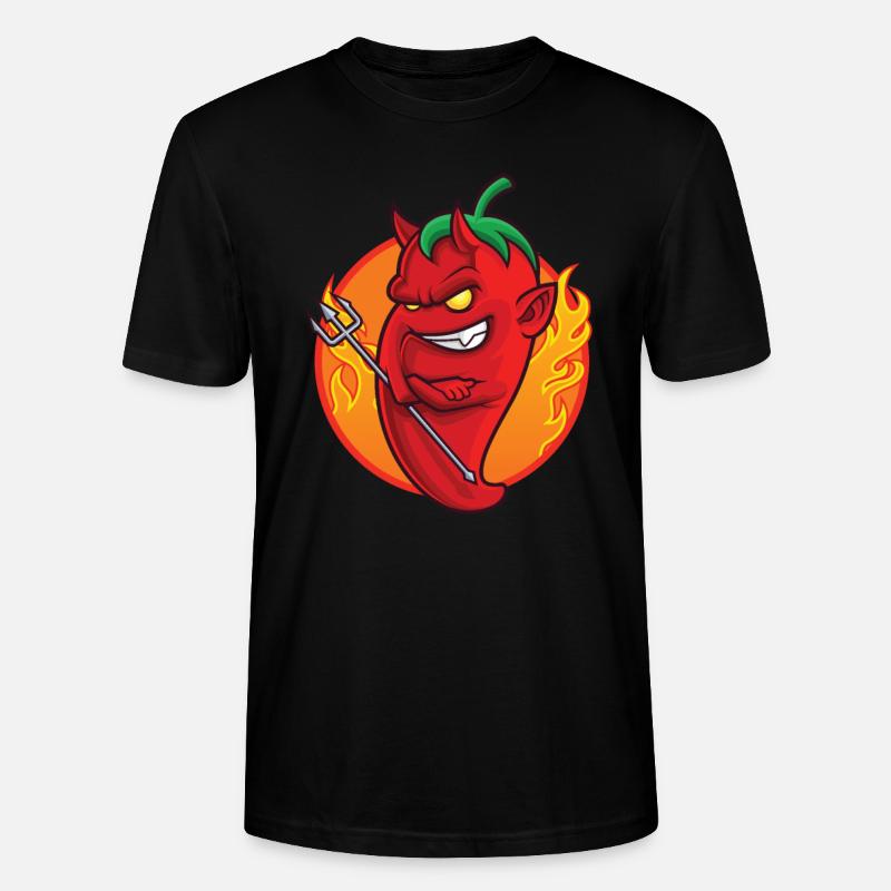 Chili Pfeffer - Stanley/Stella Unisex Bio-T-Shirt CRAFTER - Schwarz