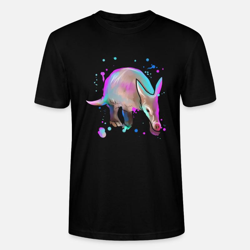 Erdferkel Aardvark Geschenk - Stanley/Stella Unisex Bio-T-Shirt CRAFTER - Schwarz