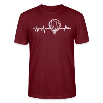 Montgolfière - T-shirt bio CRAFTER Stanley Stella Unisexe - bordeaux - Devant - Alina (178cm) & Michal (187cm)
