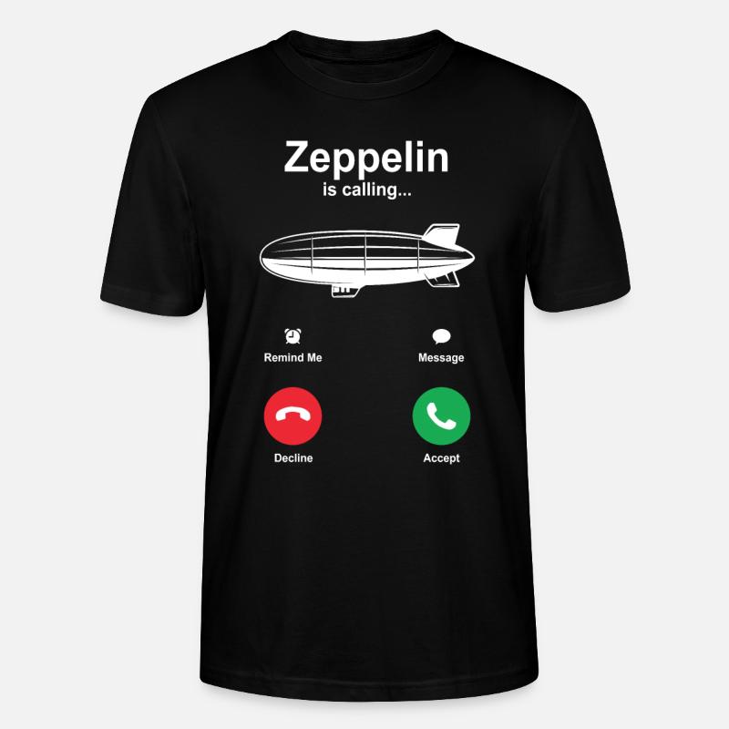 Zeppelin - Stanley/Stella Unisex Bio-T-Shirt CRAFTER - Schwarz