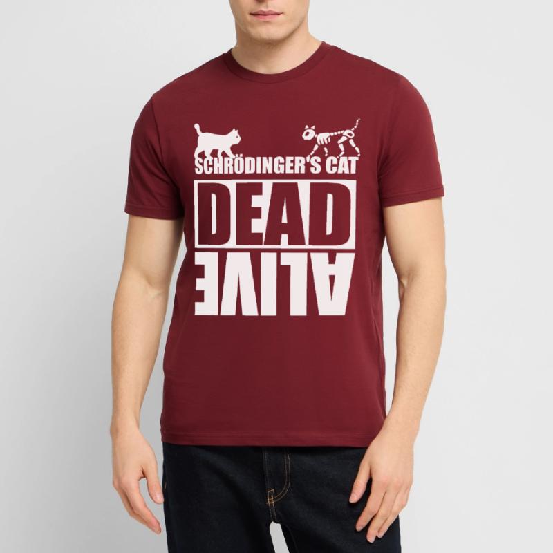 Schrödinger Katze tot oder lebendig Stanley/Stella Unisex Bio-T-Shirt CRAFTER