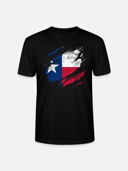 Drapeau du Texas - T-shirt bio CRAFTER Stanley Stella Unisexe - noir