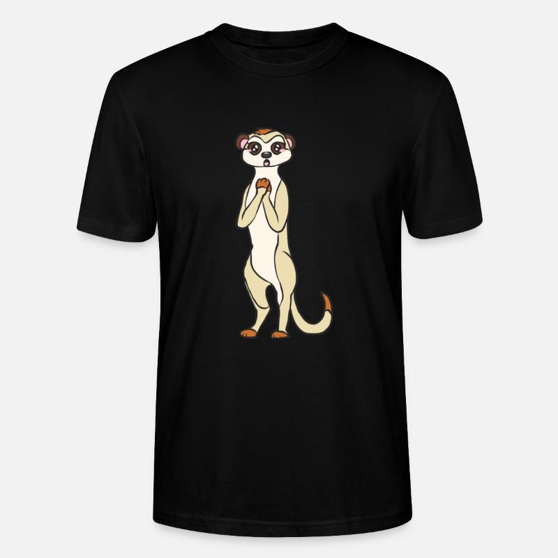 Erdmännchen - Stanley/Stella Unisex Bio-T-Shirt CRAFTER - Schwarz