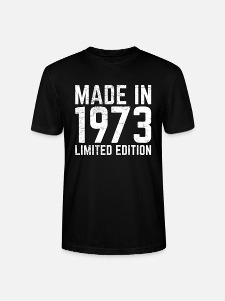 Made in 1973 - Limitierte Ausgabe - Stanley/Stella Unisex Bio-T-Shirt CRAFTER - Schwarz