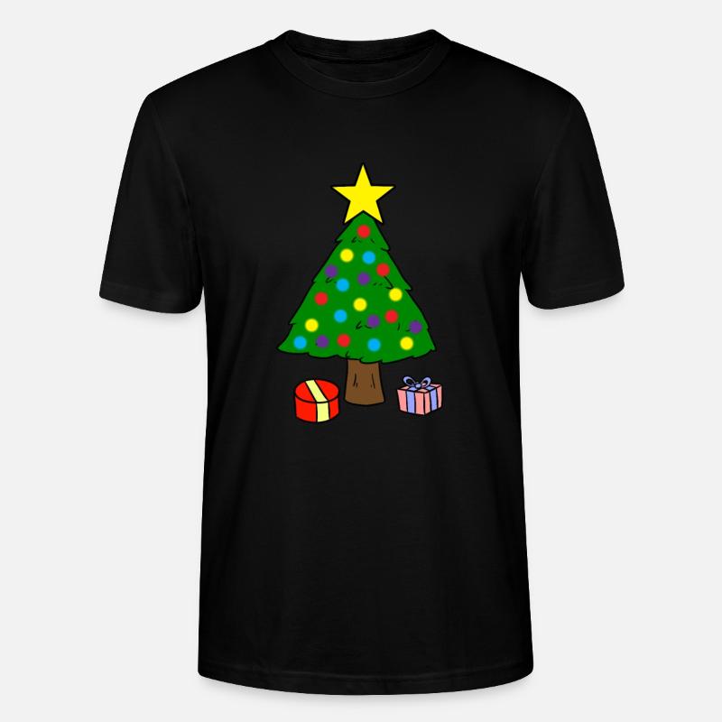 Sapin de Noël - T-shirt bio CRAFTER Stanley Stella Unisexe - noir