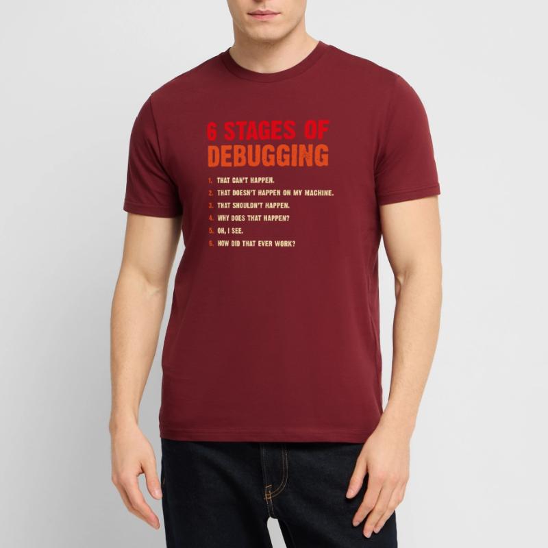 Entwickler Debugging Computer Scientist Geek Coder Stanley/Stella Unisex Bio-T-Shirt CRAFTER