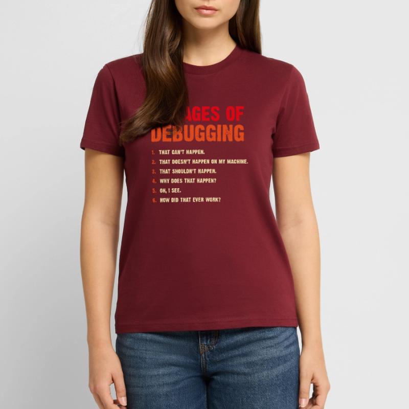 Entwickler Debugging Computer Scientist Geek Coder Stanley/Stella Unisex Bio-T-Shirt CRAFTER