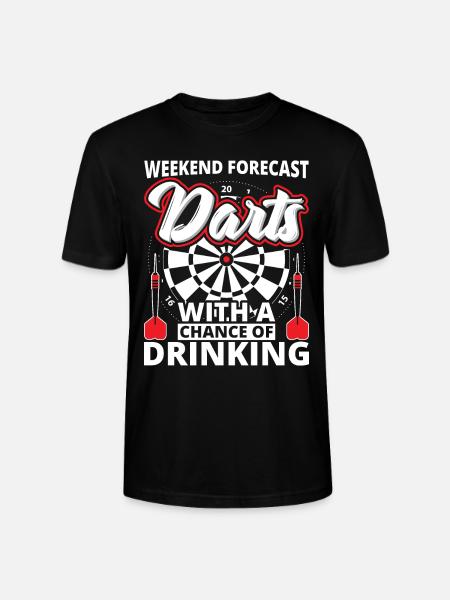 Dartboard - dart - Stanley Stella CRAFTER unisex økologisk-T-shirt - sort