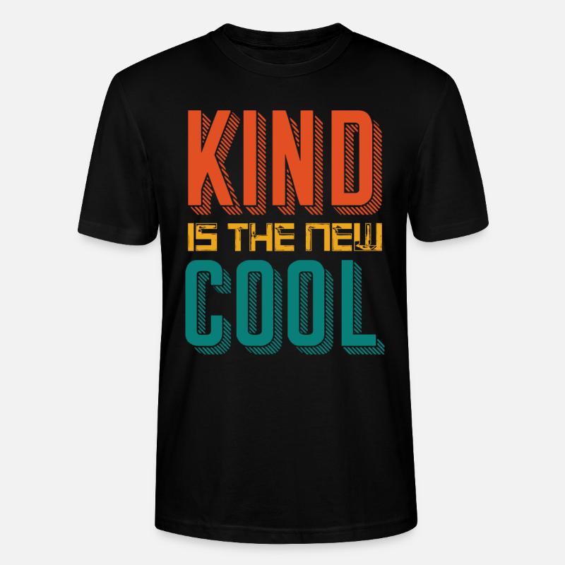 Kind is the new cool - Stanley/Stella Unisex Bio-T-Shirt CRAFTER - Schwarz