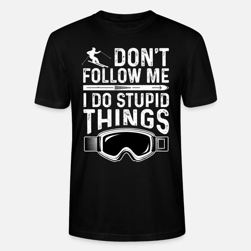 Ski ski dire - T-shirt bio CRAFTER Stanley Stella Unisexe - noir
