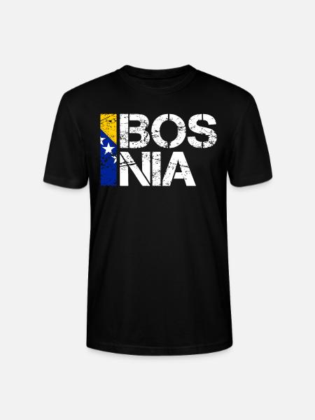 Bosnien - Stanley/Stella Unisex Bio-T-Shirt CRAFTER - Schwarz