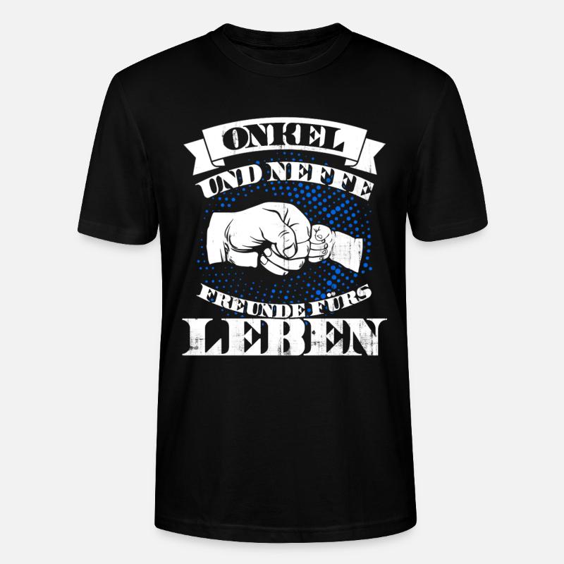 Geschenk des Onkels Neffe - Stanley/Stella Unisex Bio-T-Shirt CRAFTER - Schwarz