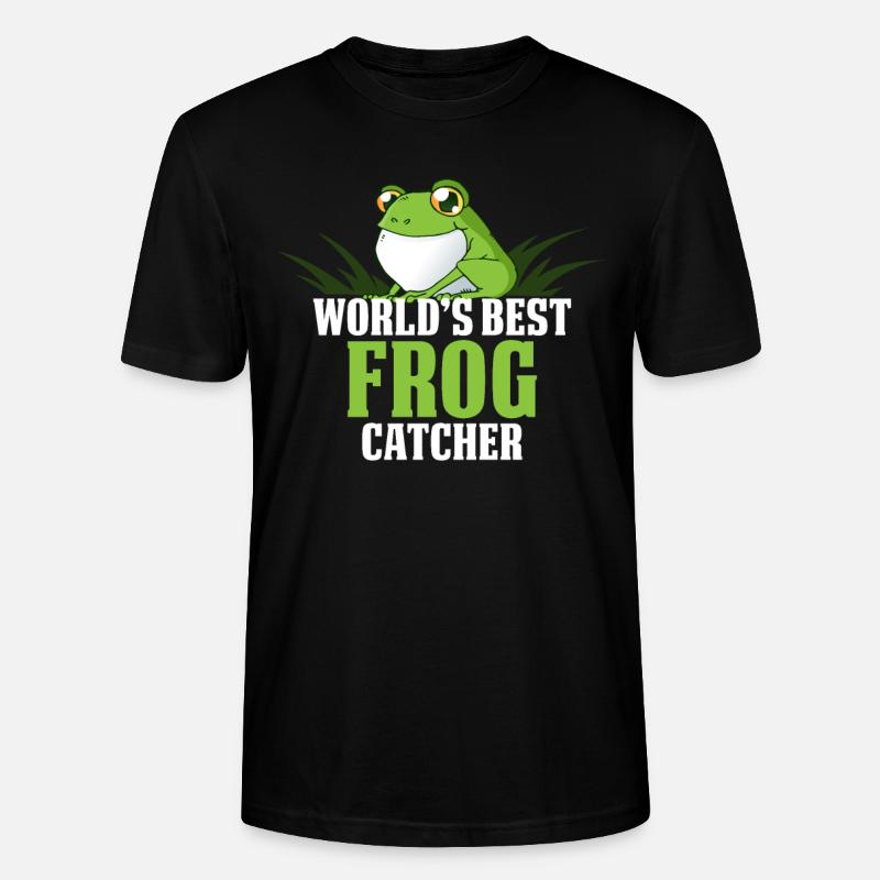 Frog Hunter Frog Catcher - Stanley/Stella Unisex Bio-T-Shirt CRAFTER - Schwarz