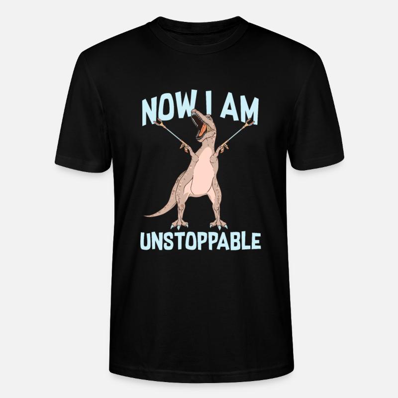 Dinosaurs unstoppable - Stanley/Stella Unisex Bio-T-Shirt CRAFTER - Schwarz