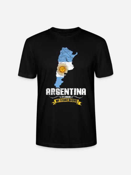 Argentinien - Stanley/Stella Unisex Bio-T-Shirt CRAFTER - Schwarz