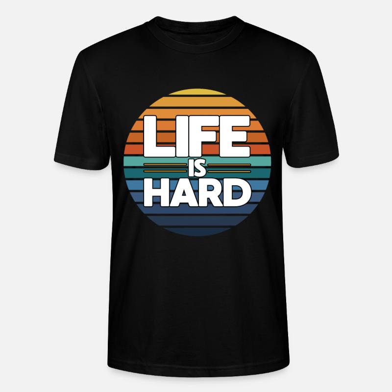 Das Leben Ist Hart - Stanley/Stella Unisex Bio-T-Shirt CRAFTER - Schwarz