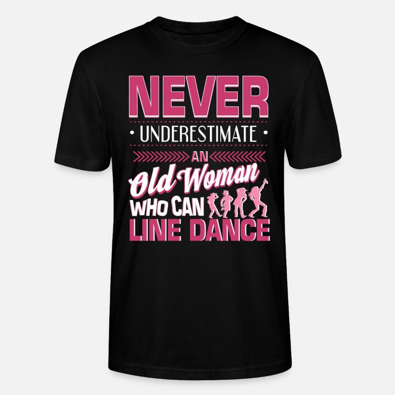 Linedance Western Riverdance Tanzen Geschenkidee - Stanley/Stella Unisex Bio-T-Shirt CRAFTER - Schwarz