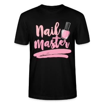 Maître des ongles - T-shirt bio CRAFTER Stanley Stella Unisexe - noir - Devant - Alina (178cm) & Michal (187cm)