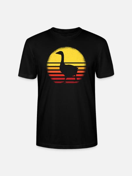 Gänse - Stanley/Stella Unisex Bio-T-Shirt CRAFTER - Schwarz