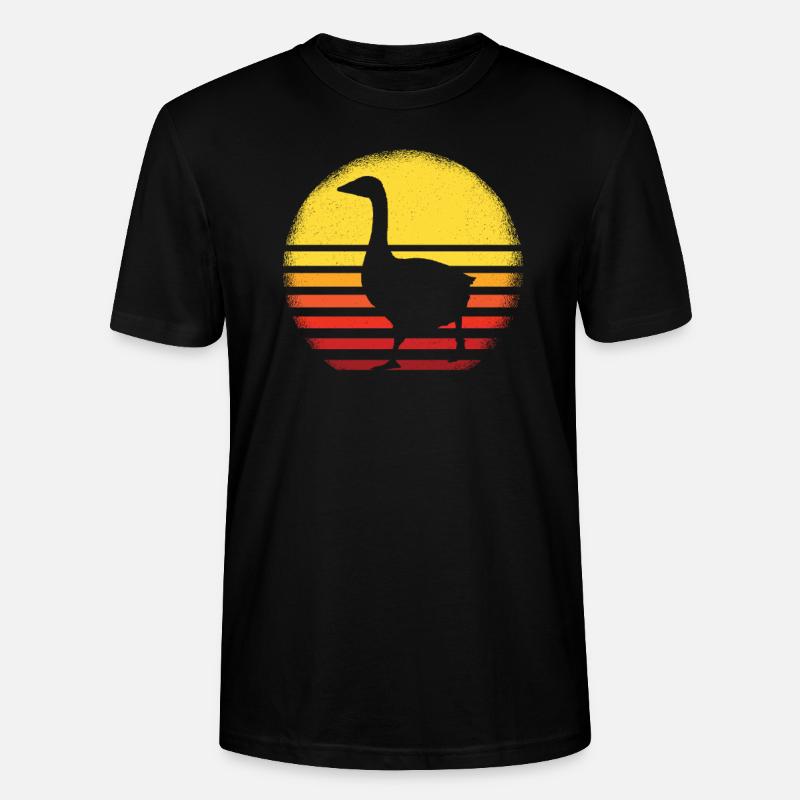 Gänse - Stanley/Stella Unisex Bio-T-Shirt CRAFTER - Schwarz