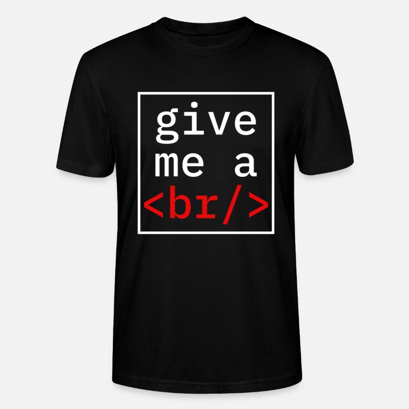 Coder Coding Pause Programmierer - Stanley/Stella Unisex Bio-T-Shirt CRAFTER - Schwarz
