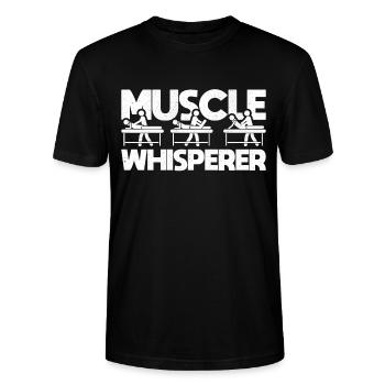 Physio-Therapie I Physio-Therapeut Motiv-Sprüche - Stanley/Stella Unisex Bio-T-Shirt CRAFTER - Schwarz - Vorne - Alina (178cm) & Michal (187cm)