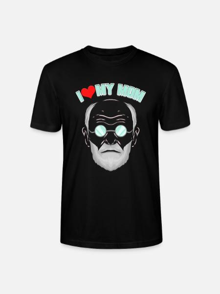 I Love my Mum - Funny Psychology & Psychologists - Stanley/Stella CRAFTER Unisex Organic T-Shirt - black