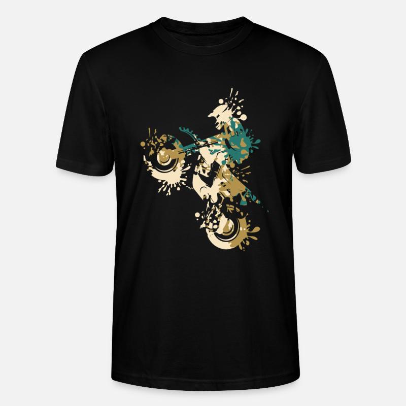 Éclaboussure de motocross - T-shirt bio CRAFTER Stanley Stella Unisexe - noir