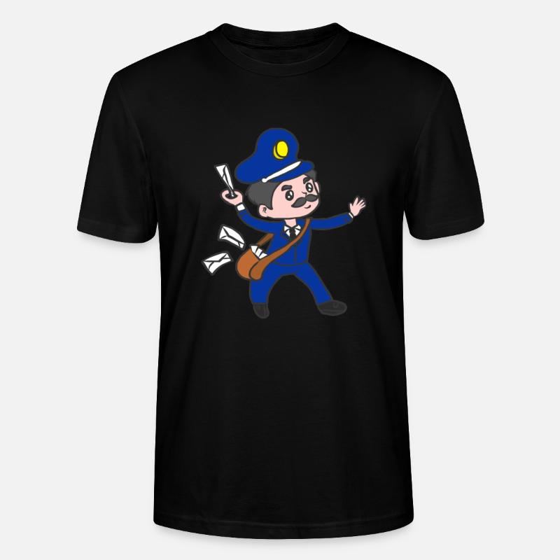 Postbote Postmann Briefträger - Stanley/Stella Unisex Bio-T-Shirt CRAFTER - Schwarz
